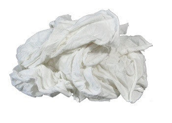 White Cotton Lint Free Rags, 25lb/Case