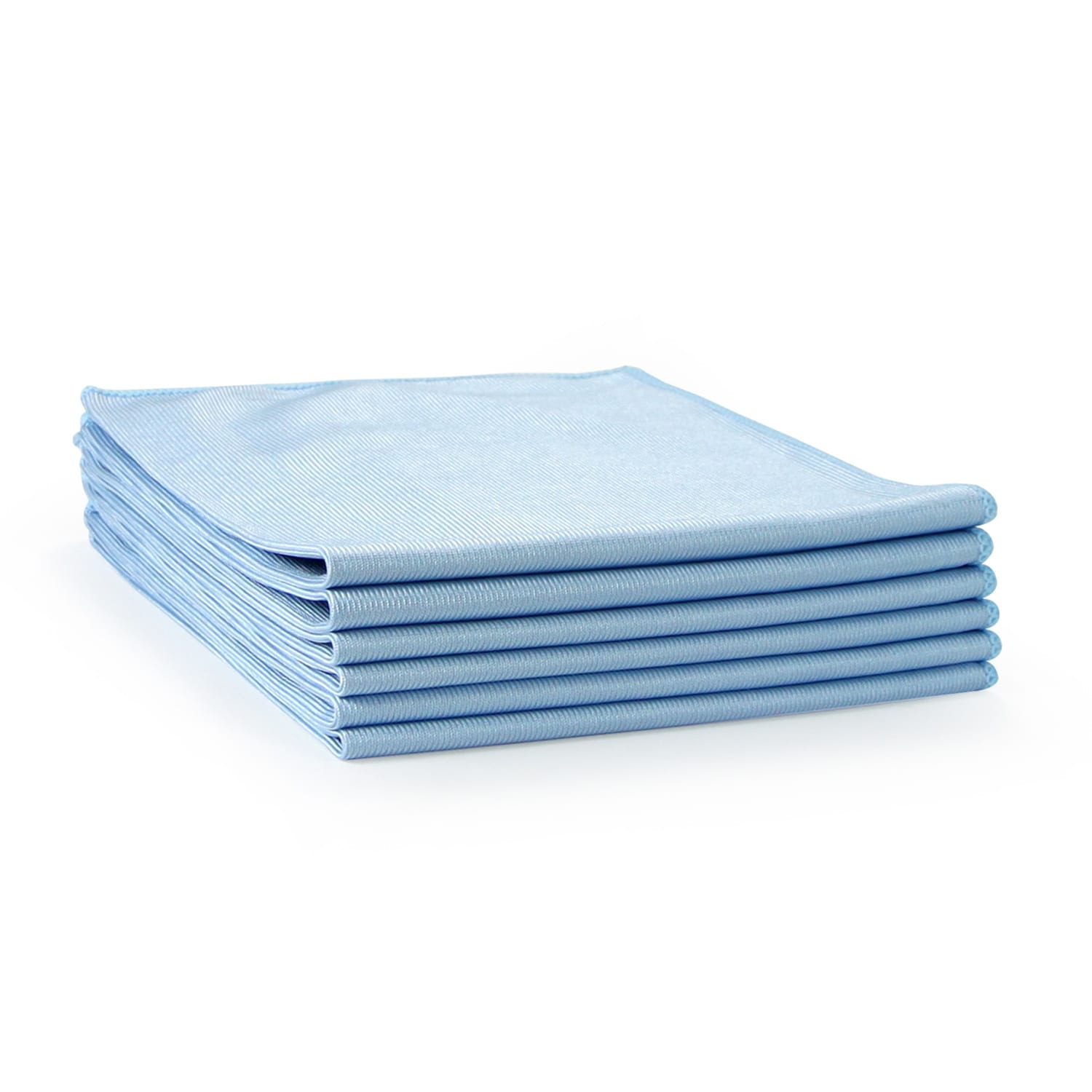 Blue Microfiber Glass Cleaning Cloths & Towels