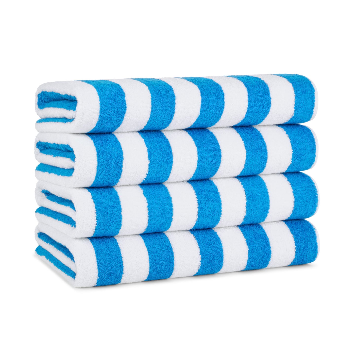 blue & white striped cabana towels