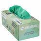 SmartRags dispenser box of 50 green 16-by-16-inch microfiber cloths with a cloth pulled from the top