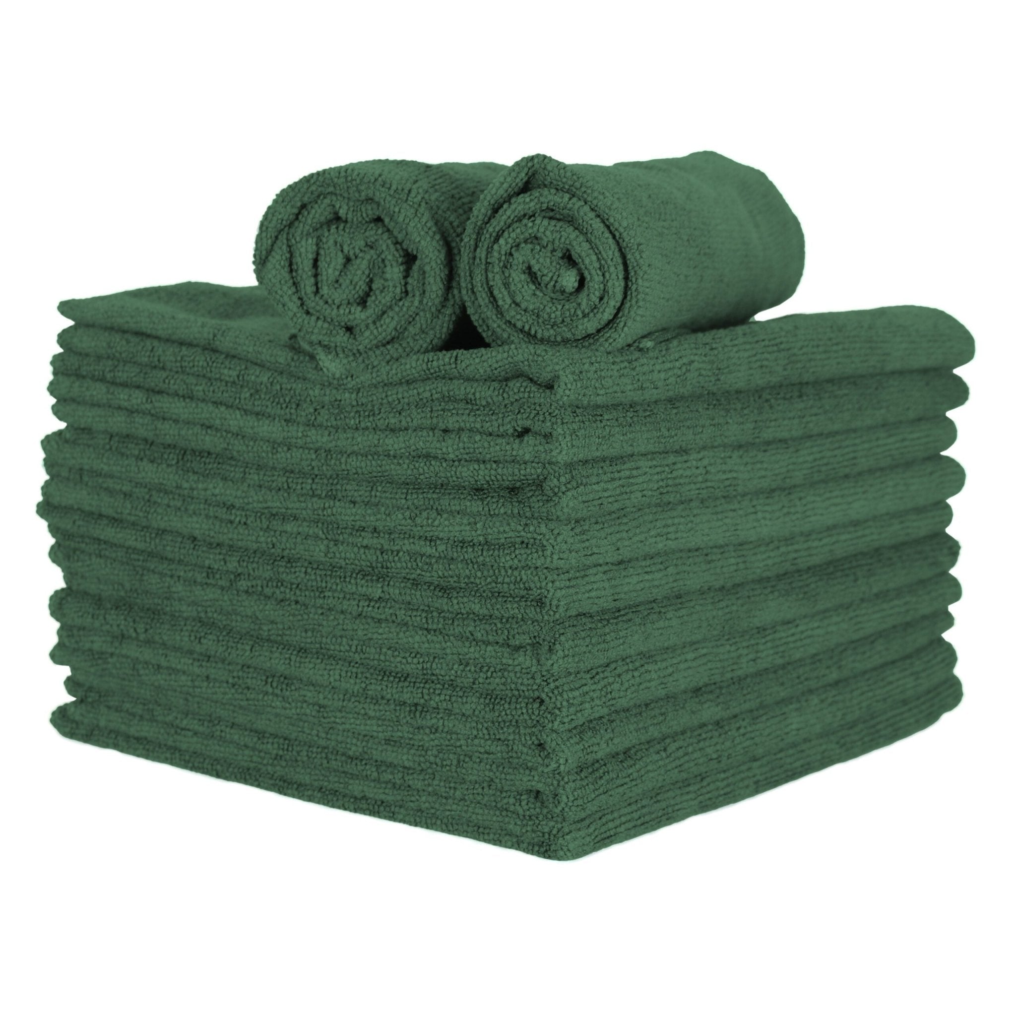 Green Window Rags Full-Size Microfiber Towels - Green (50 Pack) – Beautiful Rags