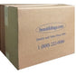 brown cardboard box with logo