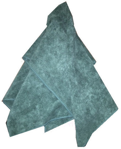 large pine green microfiber towel